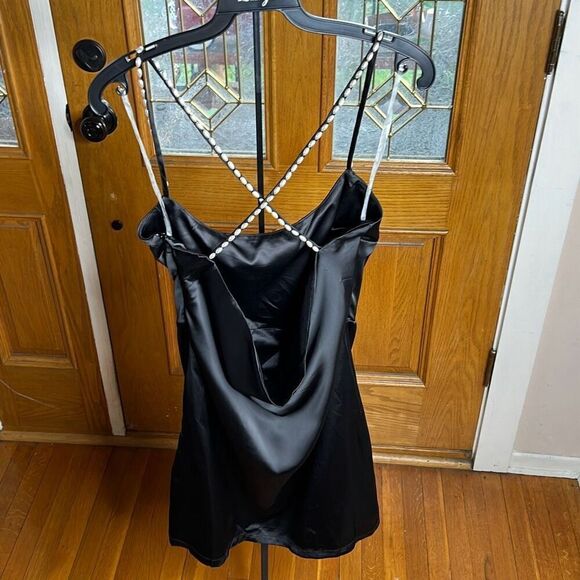 Princess Polly VERONIKA MINI DRESS BLACK Size 4 New - Picture 6 of 10